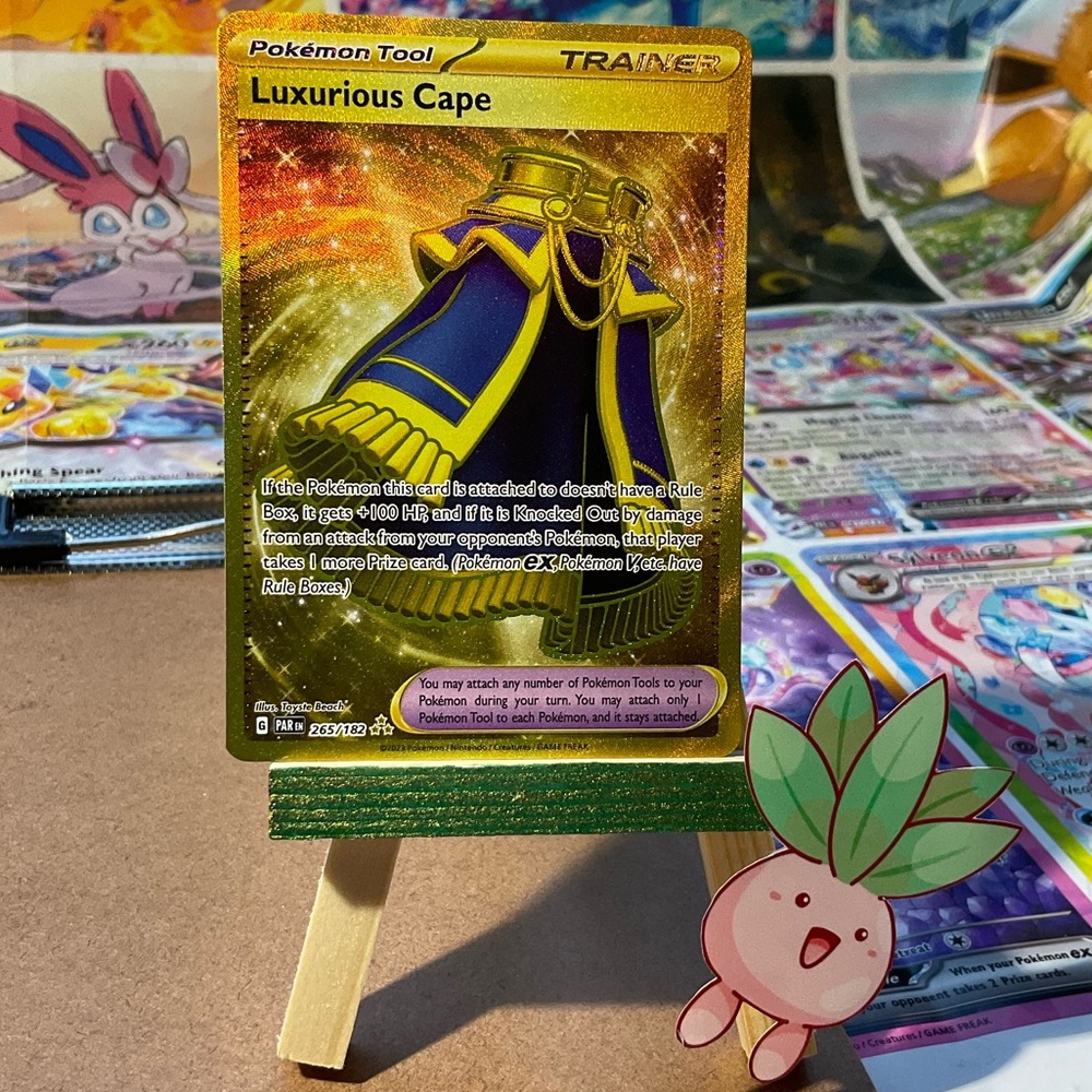 Trainer Luxurious Cape Gold Secret Rare S&V Paradox Rift 265/182
